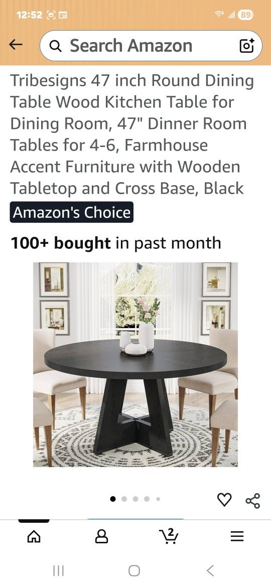 Black Table With 4 Chairs