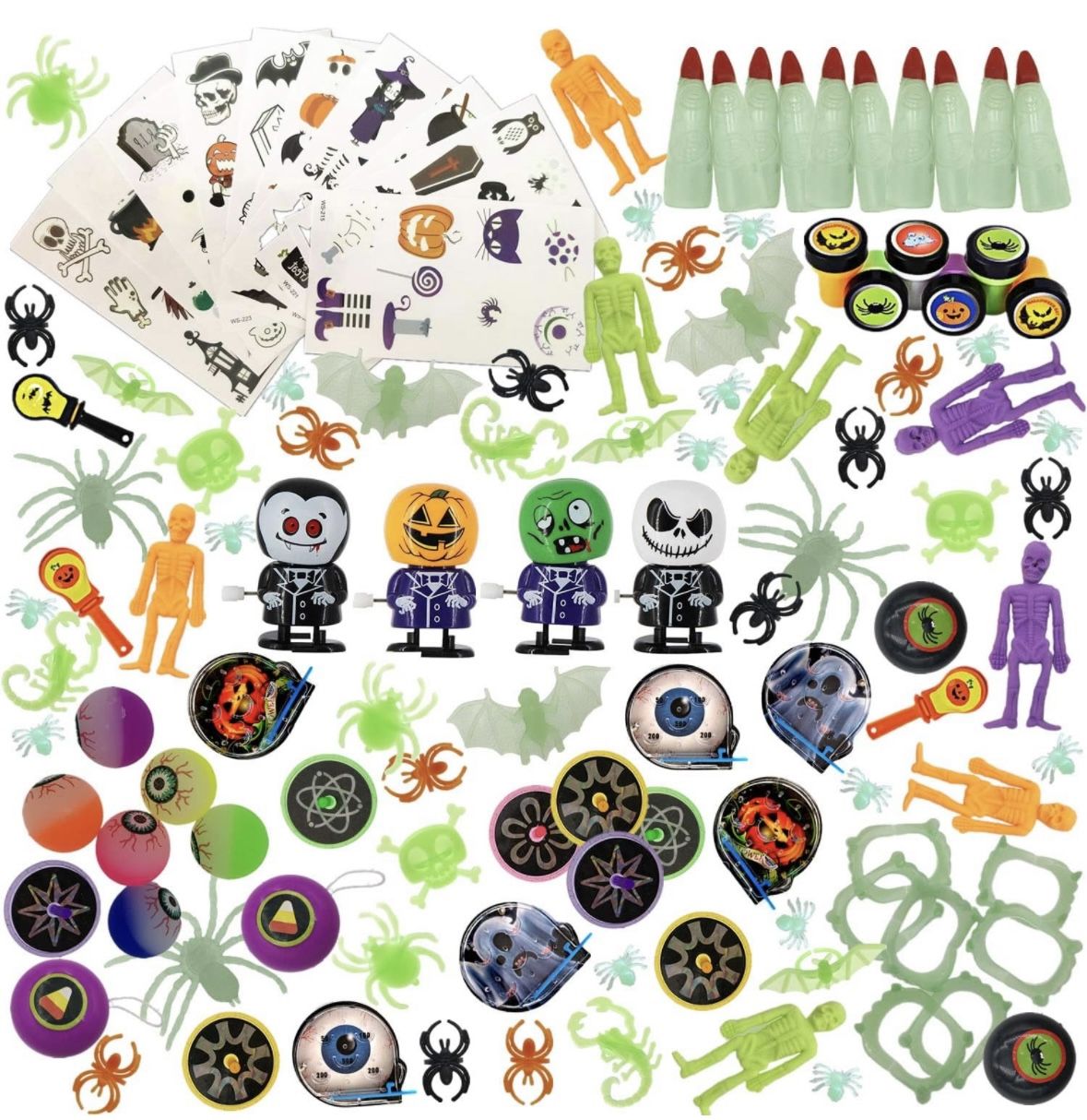 140 Piece Halloween Party Favors