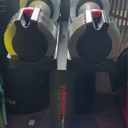 Weider adjustable Dumbbells 