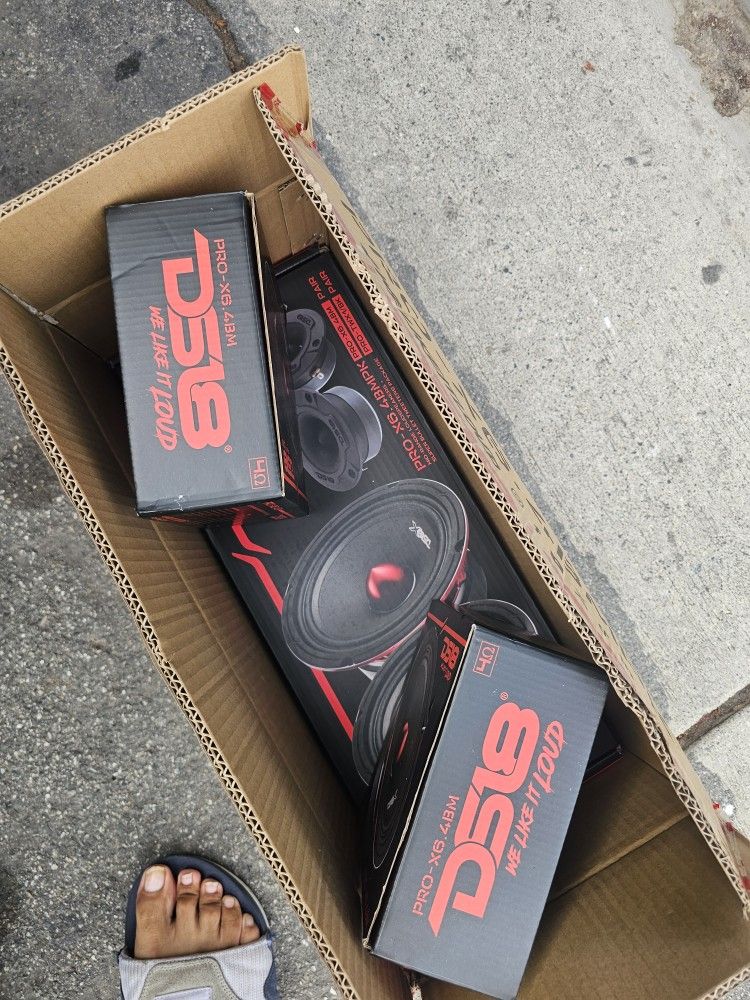 Ds18 Combo Package 4 6.5s N 2 Tweeters New $200