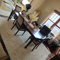 Tulip Wood 6 Chair Dinning Set