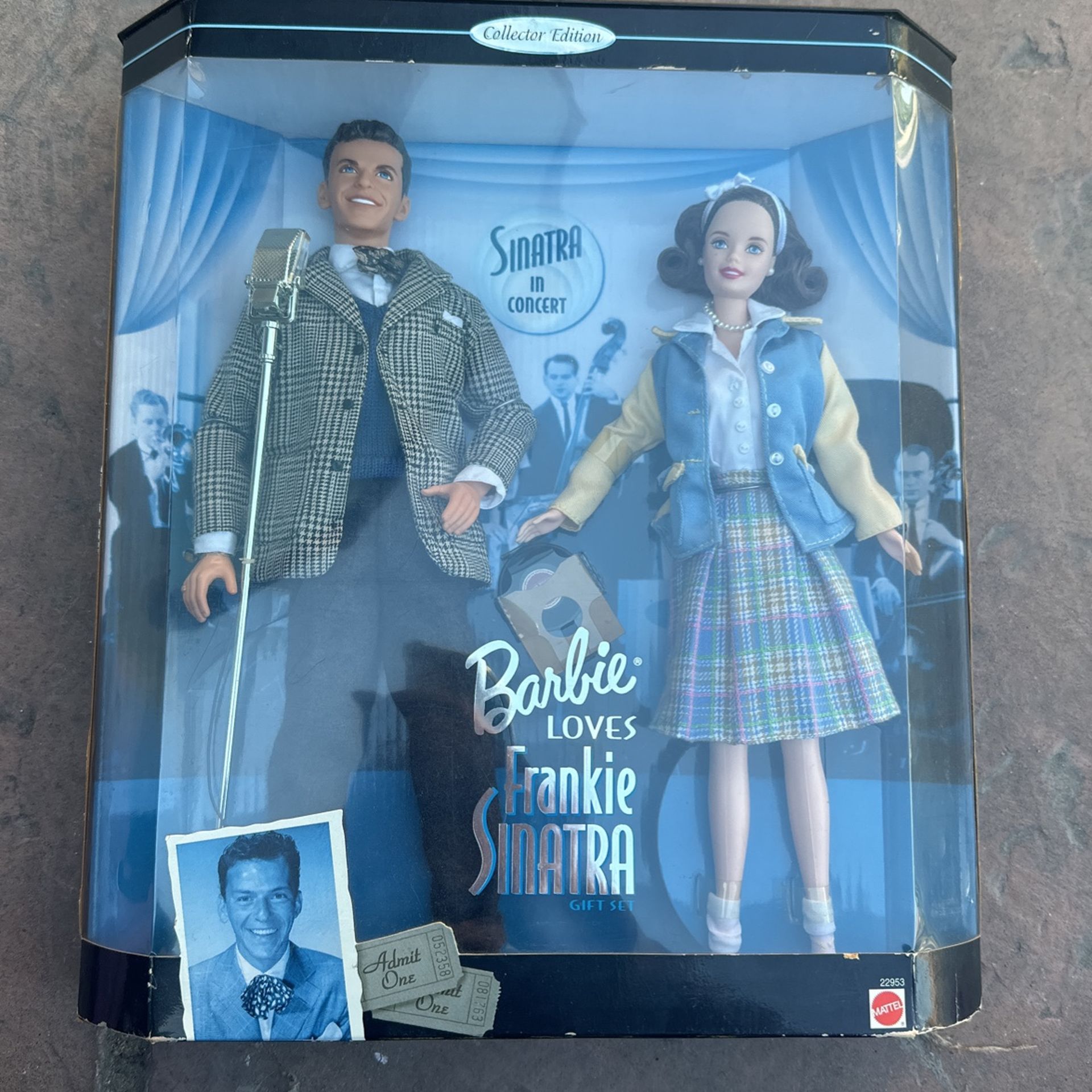 1999 Mattel Barbie Loves Frank Sinatra Collector's Edition Doll Set | Vintage 1940s Themed Barbie & Frankie Dolls