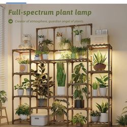 Brand New Still In Sealed Box Indoor Or outdoor Plant Stand With Grow Lights.  