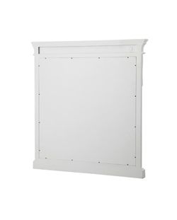 Home Decorators Collection Naples 36 in. x 32 in. Framed Wall Mirror in White