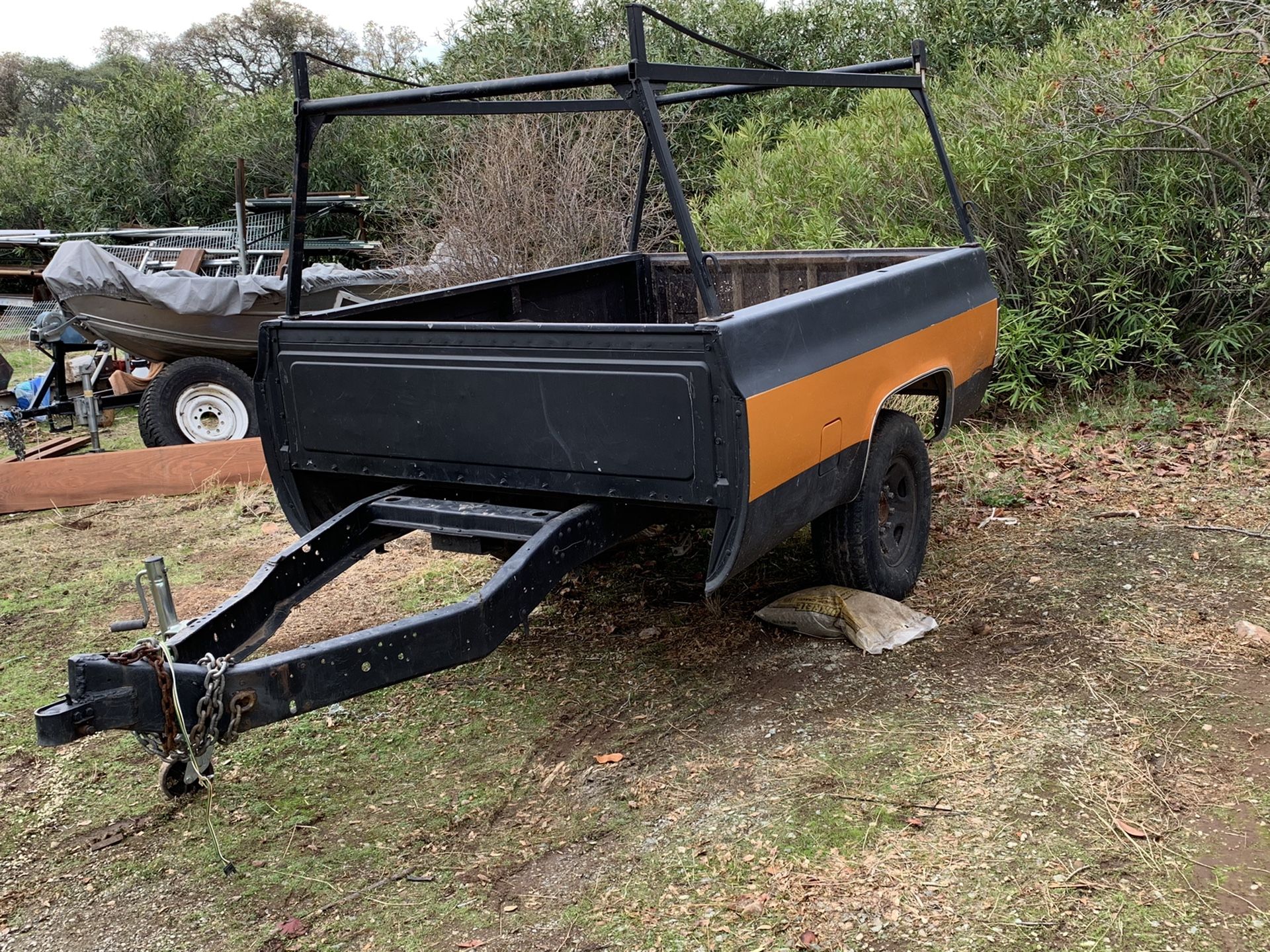 GMC truck bed trailer w/ lumber rack for Sale in Jackson, CA OfferUp
