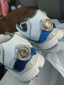 Footjoy PRO S/ L  size 11 Mens Gold Shoes