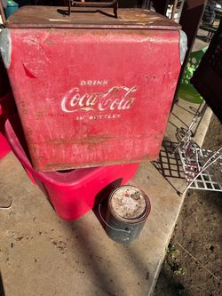 Vintage Coca-Cola Metal Cooler