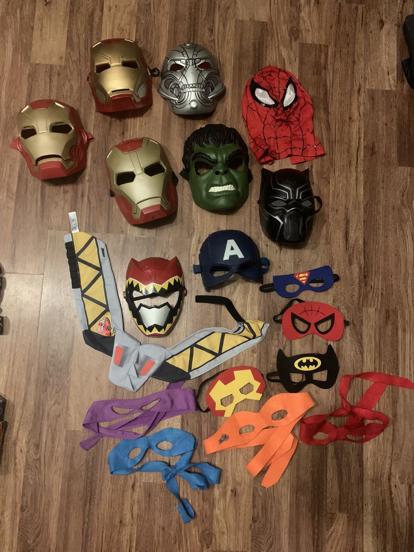 Superhero mask lot