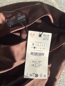 Zara Faux Leather Midi Skirt NWT Size S
