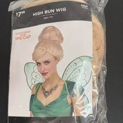 NEW Adult Blonde Fairy Bun Wig Costume Cosplay just $3 