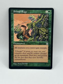 MTG Stronghold Primal Rage Enchantment Card