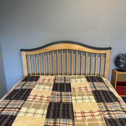 Headboard For Full Bed Also Is Part Of A Crib To Toddler Bed
