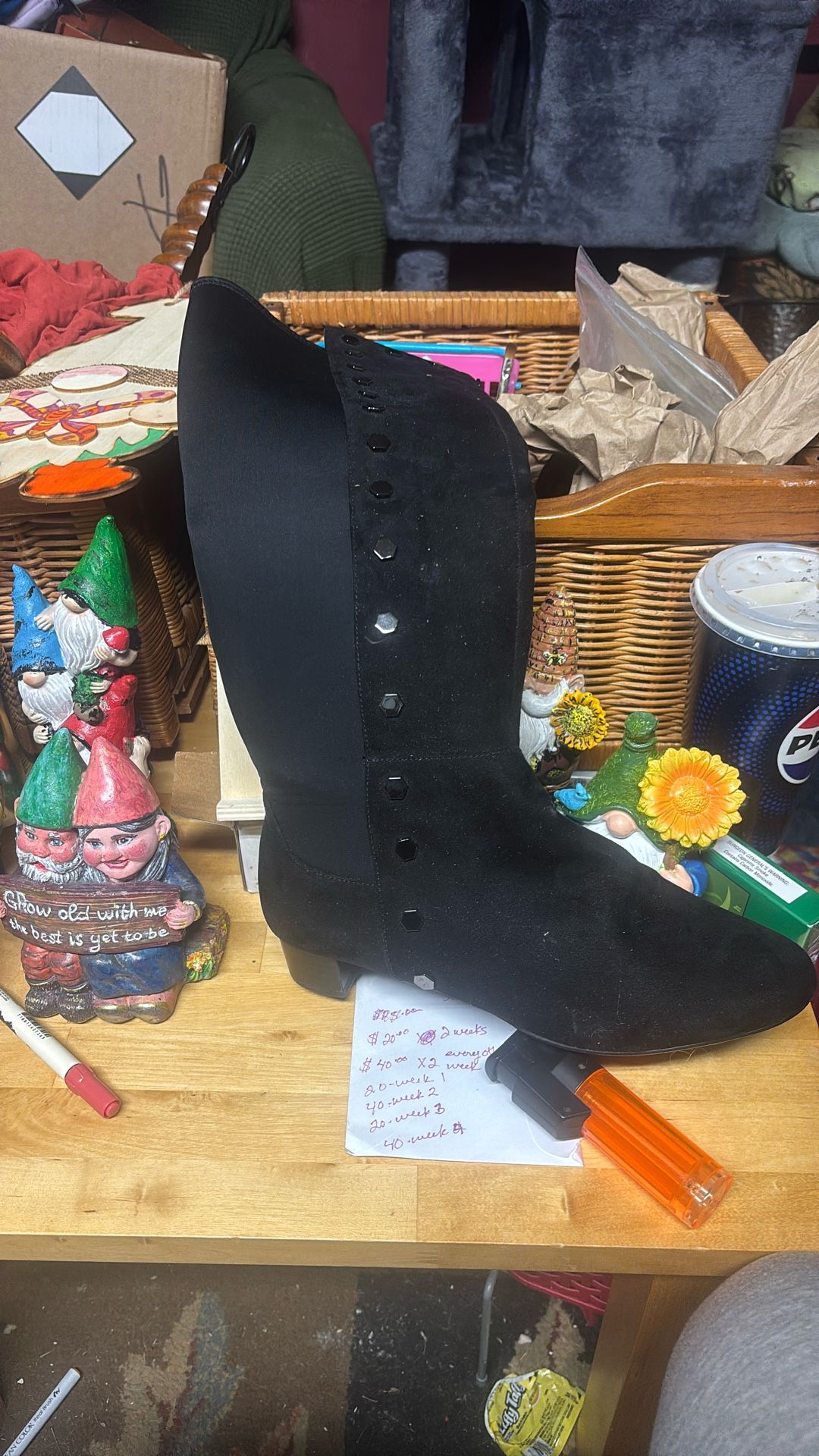 Brynnah Black Knee High Boots