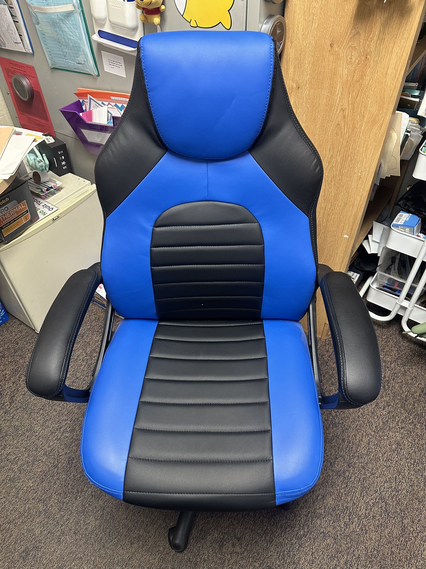 Blue and Black gaming/office chair