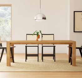 📣[Reduced price] Dublin Extendable Solid Oak Wood Dining Table