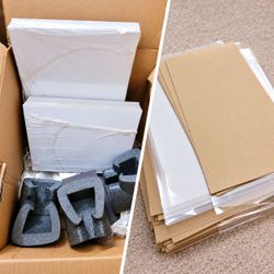 FREE! HUGE Box of Art Print Packaging Supplies – Mats, Backing Boards & Sleeves