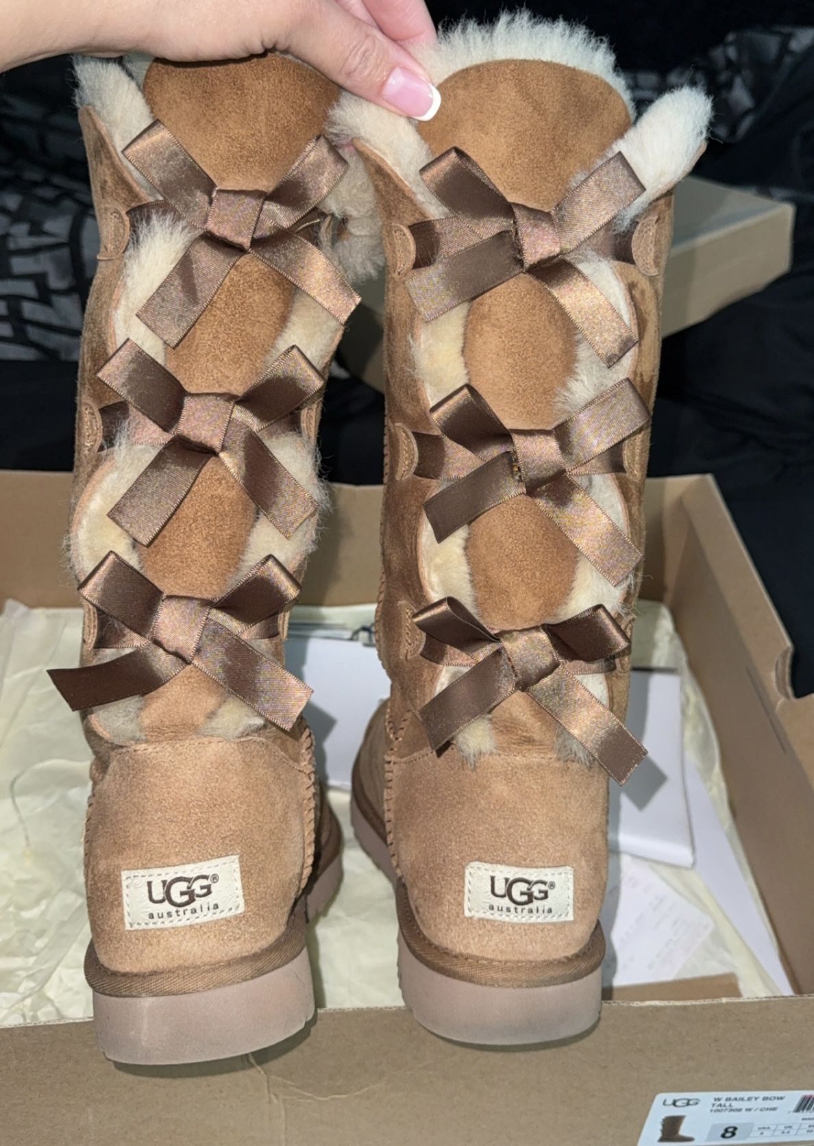 Chestnut Bailey Bow Tall Boots