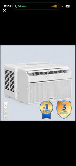 Midea 8,000 BTU Smart Window Air Conditioner – White