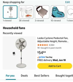 Hot weather perfect stand fans height is adjustable up to 52in and remotes