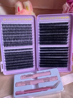 New Mega Double-Tray DIY Lash Cluster Kit - 20D to 80D Set (8mm-16mm)