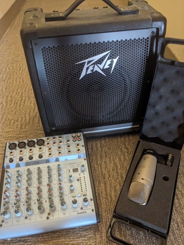Vocal Music Recording / Performance Starter Pack-- Microphone, Amp, DI Mixer For Sale Or Trade