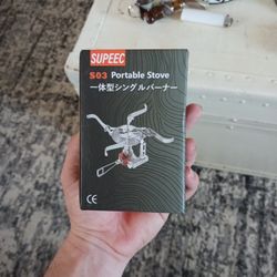 3000W Ultra-Light Stove with Convenient Piezo Ignition Foldable Titanium Alloy Portable Camping Stove Windproof Design Backpacking Stove for Outdoor C