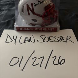 Ahman Green Nebraska Signed Autographed Mini Helmet
