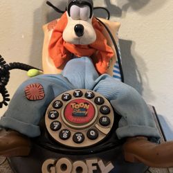Vintage Talking And Animated Disney Collectible Goofy Phone