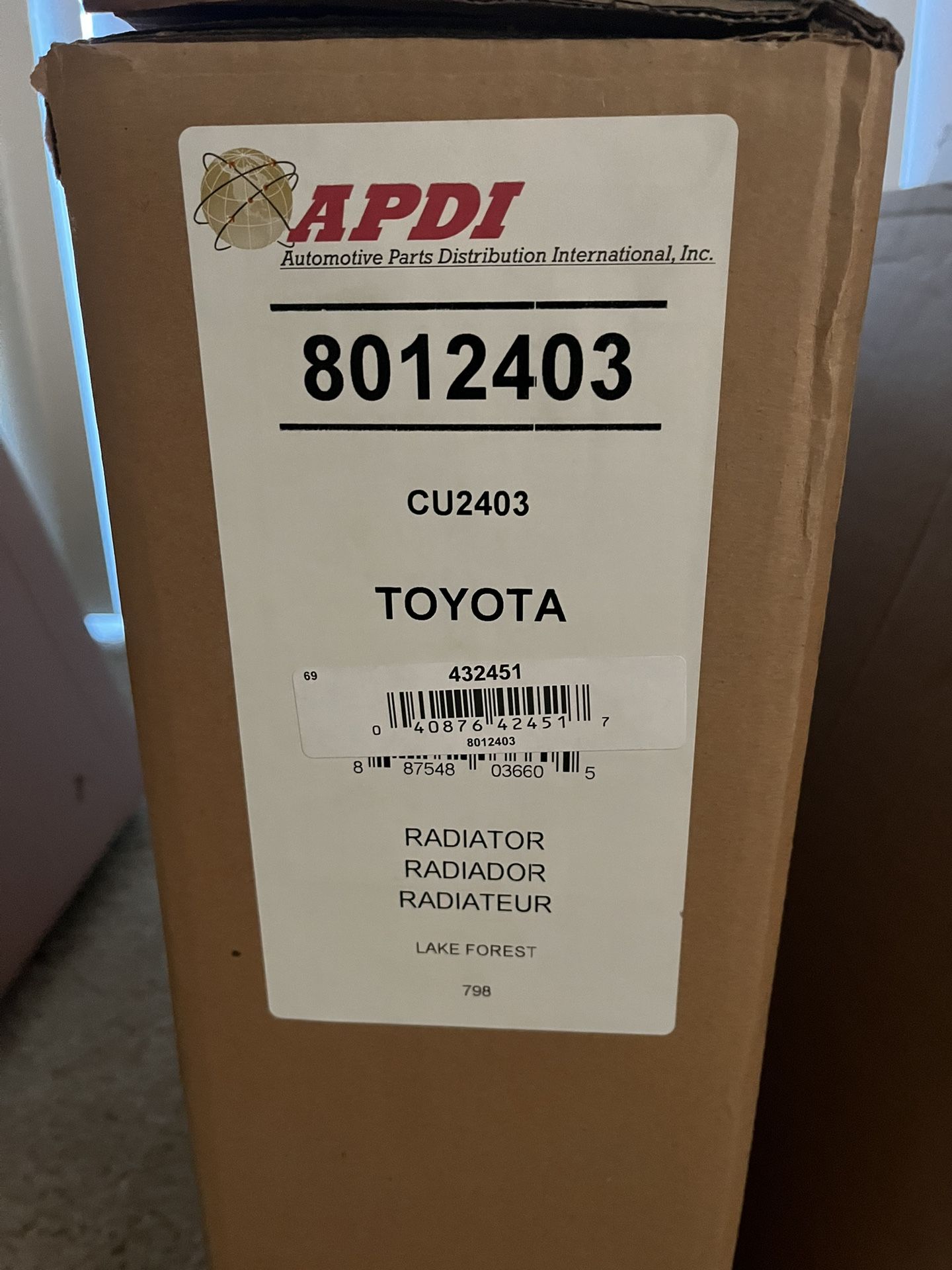 Toyota Rav4 Radiator