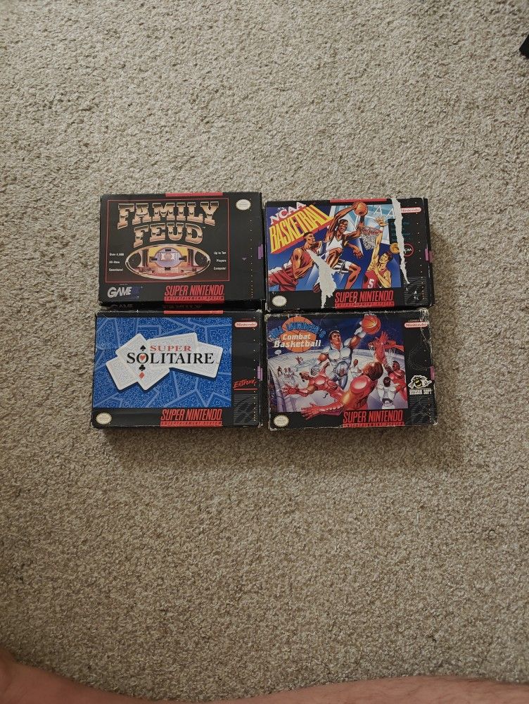 (PENDING SALE)SNES Game Bundle CIB (Read description)