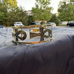 Brass/copper Key Of Life Bracelet 