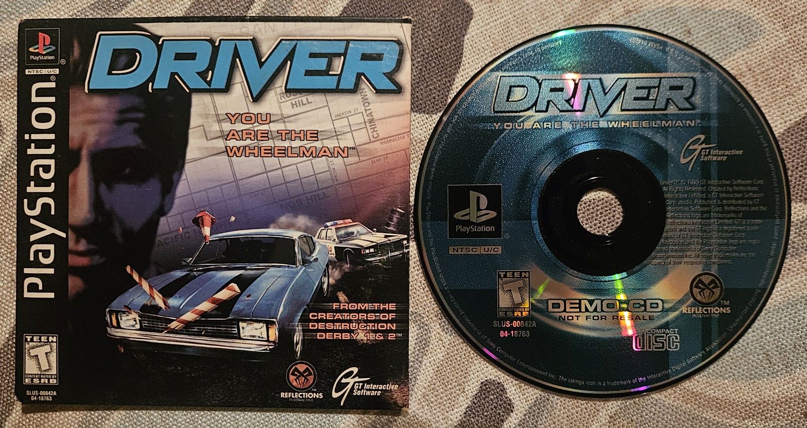 Driver Demo Disk PS1 Mercenaries Demo Disc PS2
