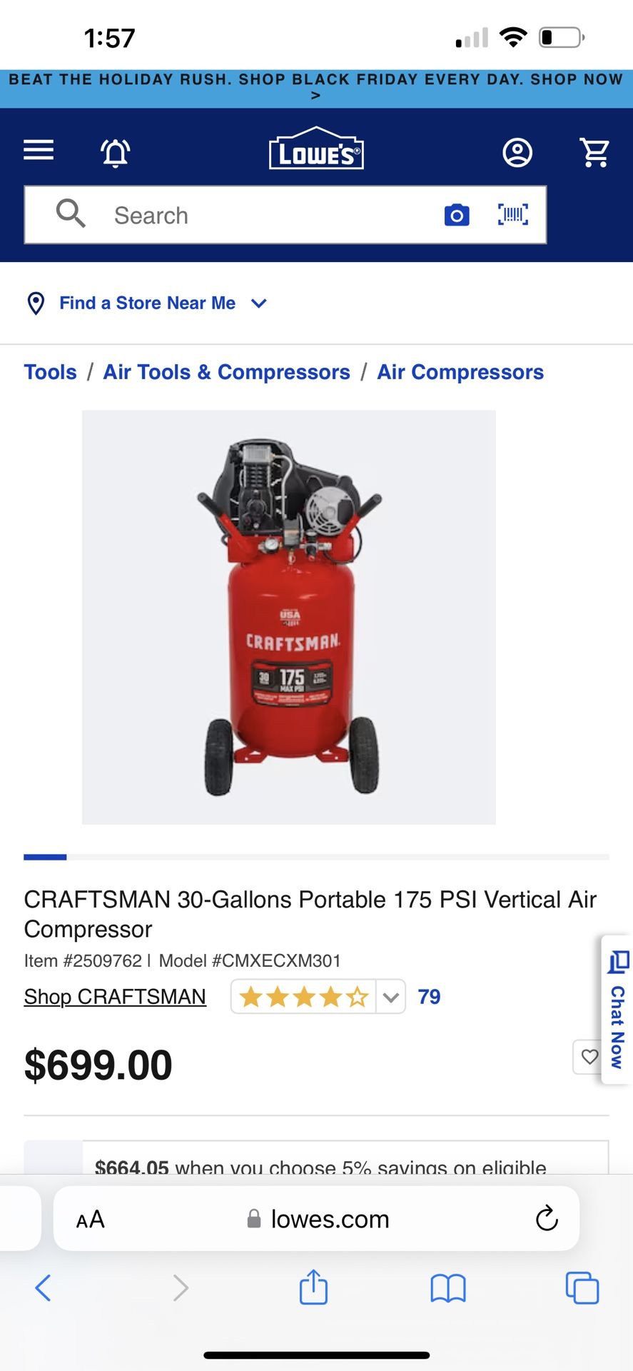 30 Gallon Compressor 