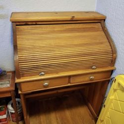 Oak Rolltop Desk