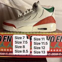 Air Jordan 3 Retro El Vuelo Men sizes