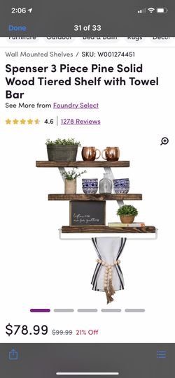 3 piece shelf