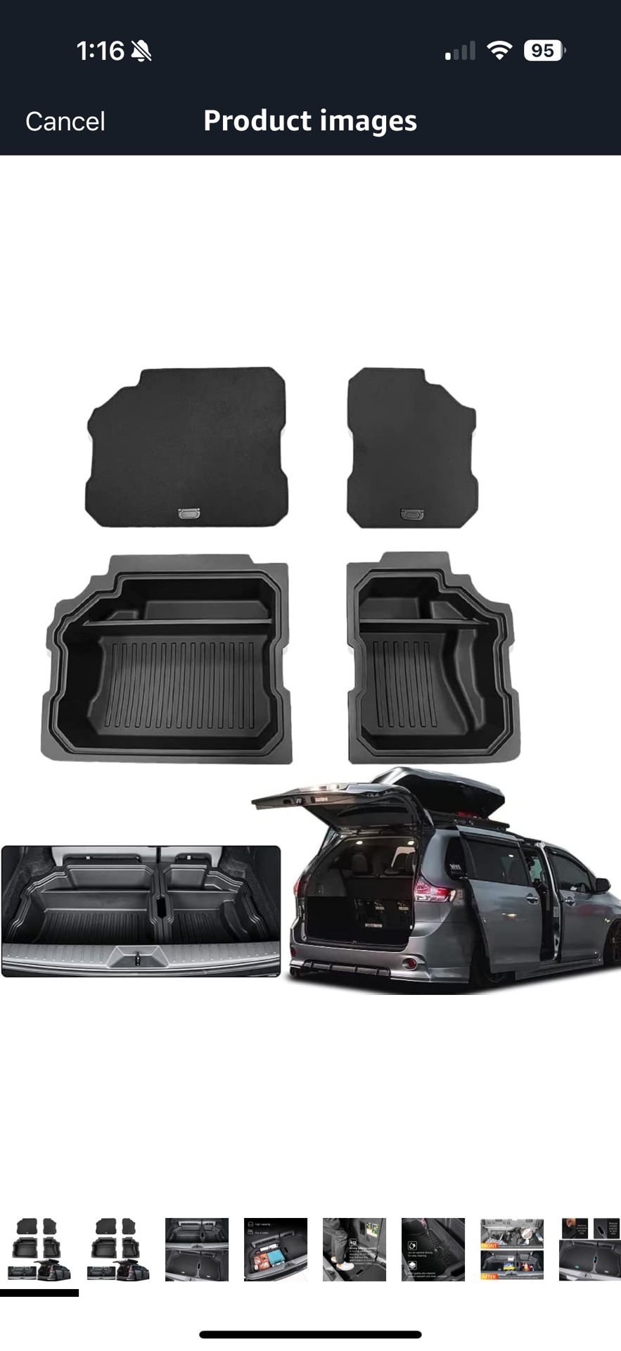 Toyota Sienna Cargo Box/organizer 2021-2025