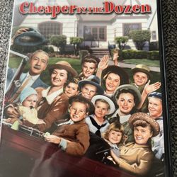 Clifton Webb & Myrna Loy In The Classic Cheaper by the Dozen (DVD, 1950)