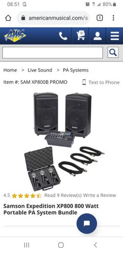 Sound System, Speakers & Stands