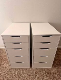 Set of 2 IKEA Alex series drawer units