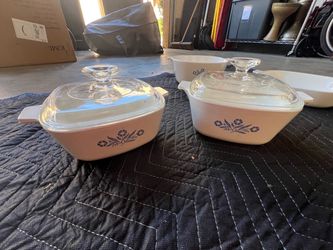 Vintage CorningWare Blue Cornflower 10-Piece Set – Made in USA