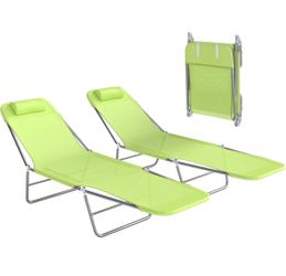 Set of 2 Chaise Lounge Chairs