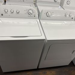 Kenmore  Electric  Washer & Drier Like New, Still With Plastic On Panels 