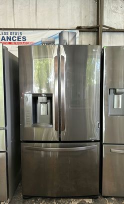 LG 3-Door Refrigerator (French Door Fridge) Stainless Steel - Water Dispenser, LED Lighting