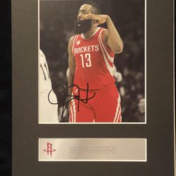 James Harden  Signed Mounted Photo Display Autograph Picture ...