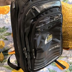Travis Mathew Black Multifunctional Backpack/Laptop Travel Bag 18x12