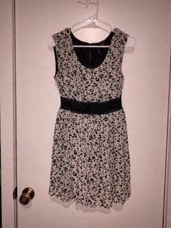 Black And White Butterfly Dress