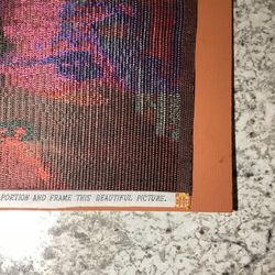 Vintage Japanese Garden Textile Calendar Art