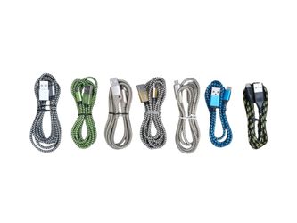 Micro USB Charger Cables - Available in Various Colors and Sizes