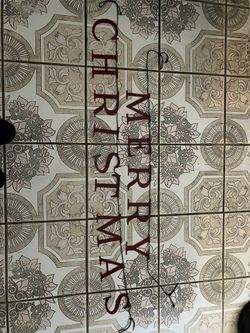 Merry Christmas Metal Letters